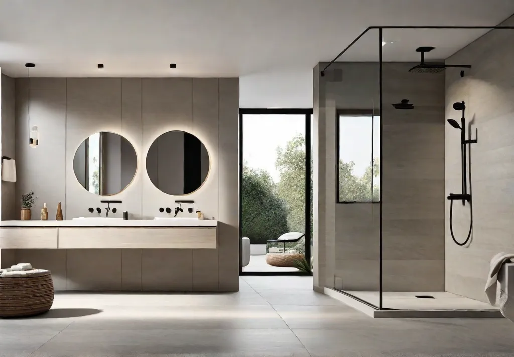 A minimalist bathroom with clean lines