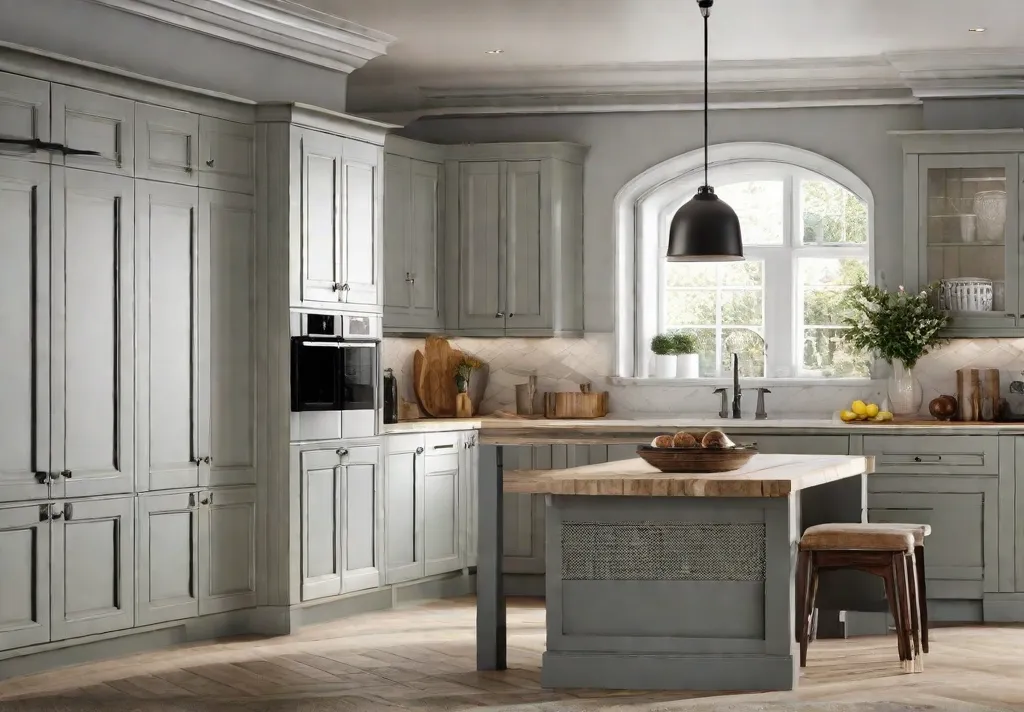 An elegantly simple kitchen displaying a mix of rustic and modern elements