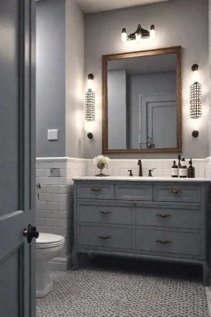 Bathroom makeover with small changes