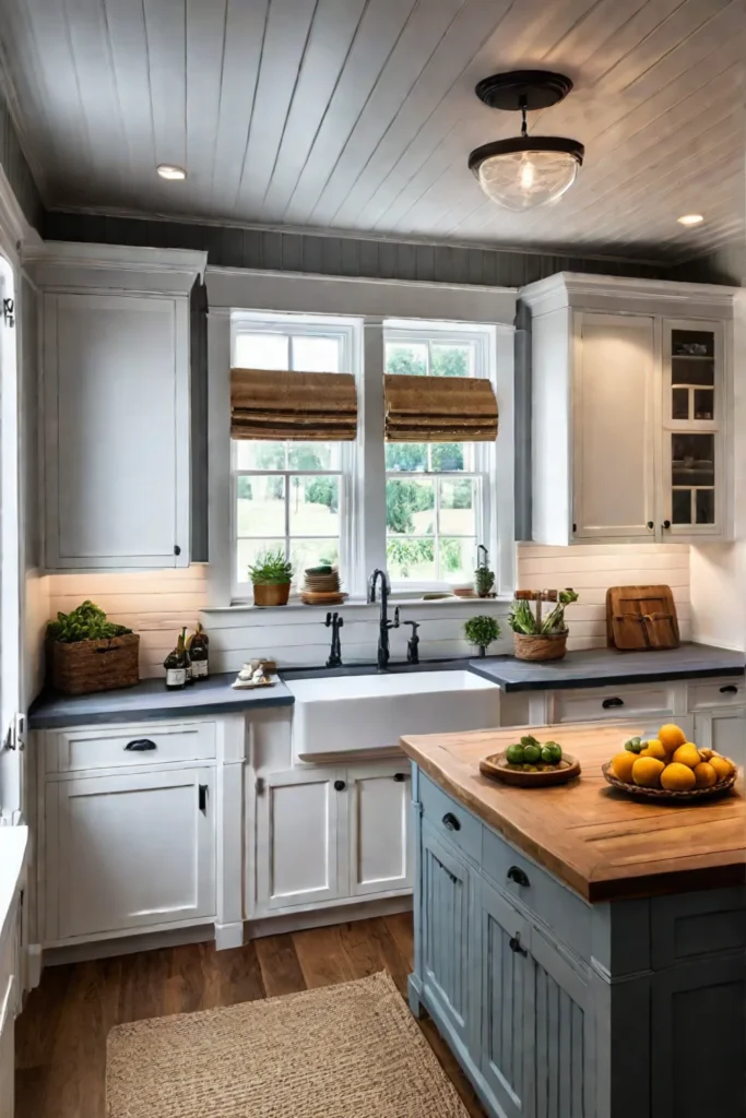 Beadboard kitchen accents