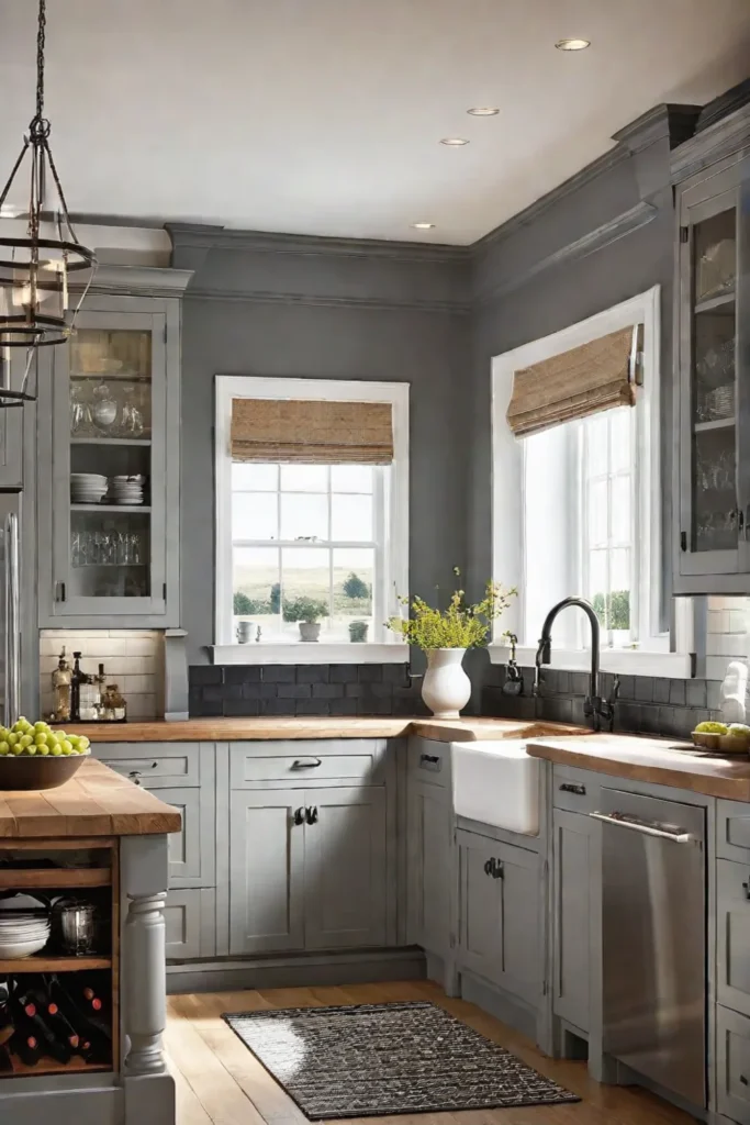 Customized farmhouse kitchen cabinets