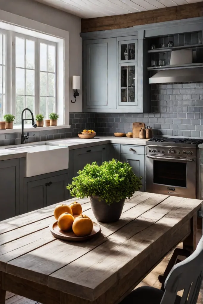 Farmhouse kitchen makeover with a charming and inviting feel