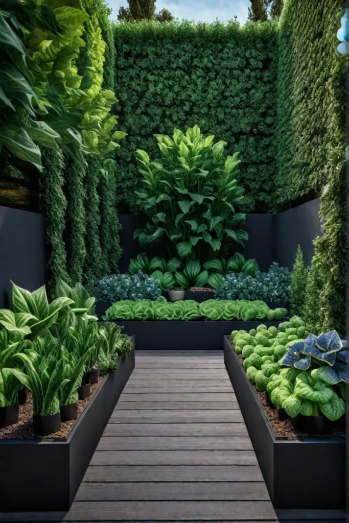 A visually appealing and spaceoptimized vegetable garden