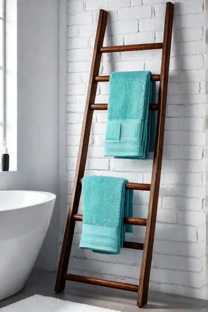 Bathroom with creative storage solutions