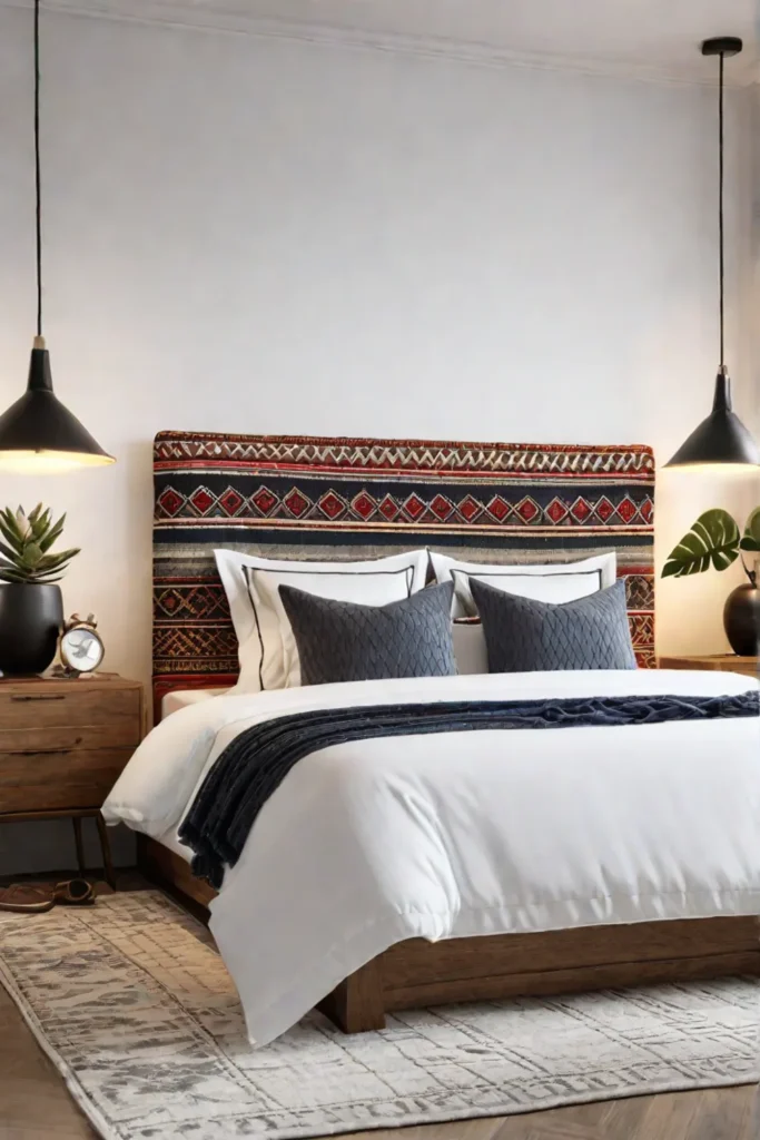 Bohemian minimalist bedroom