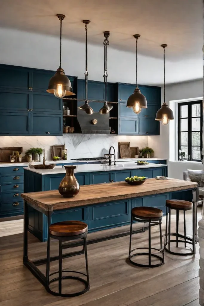 Edgy kitchen lighting with a raw and industrial feel