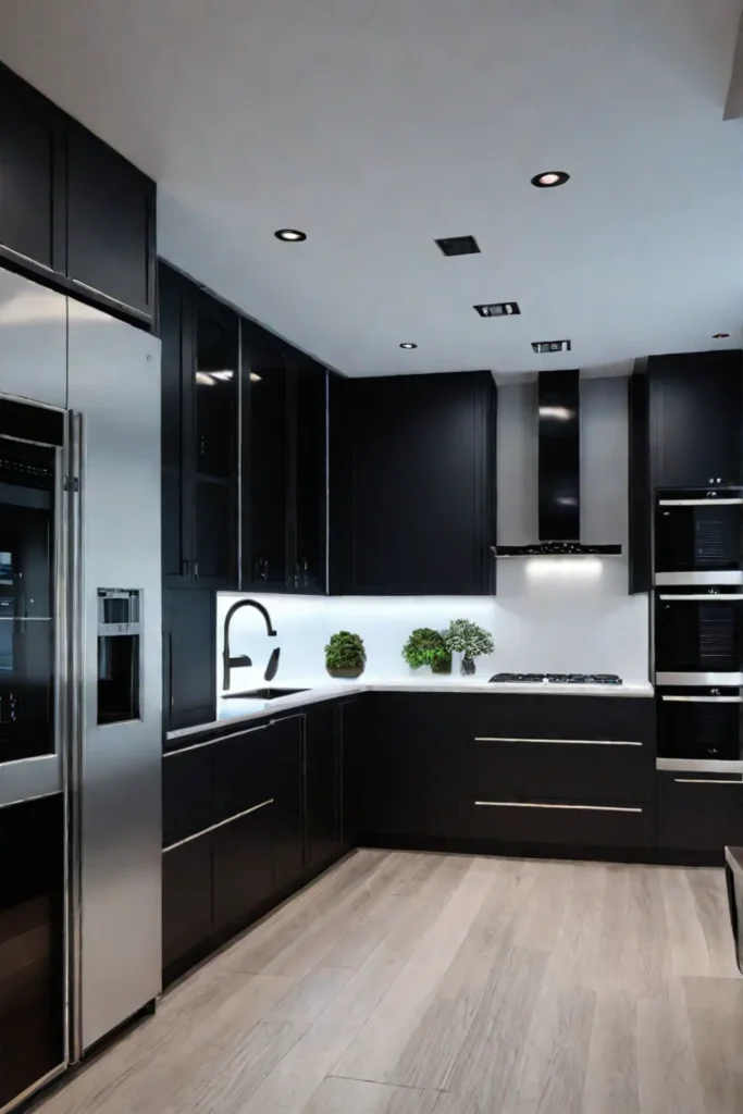 Energyefficient kitchen with LED lighting for a sustainable and welllit space