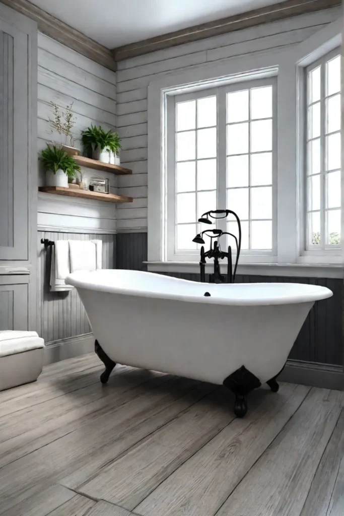 Farmhousestyle small bathroom