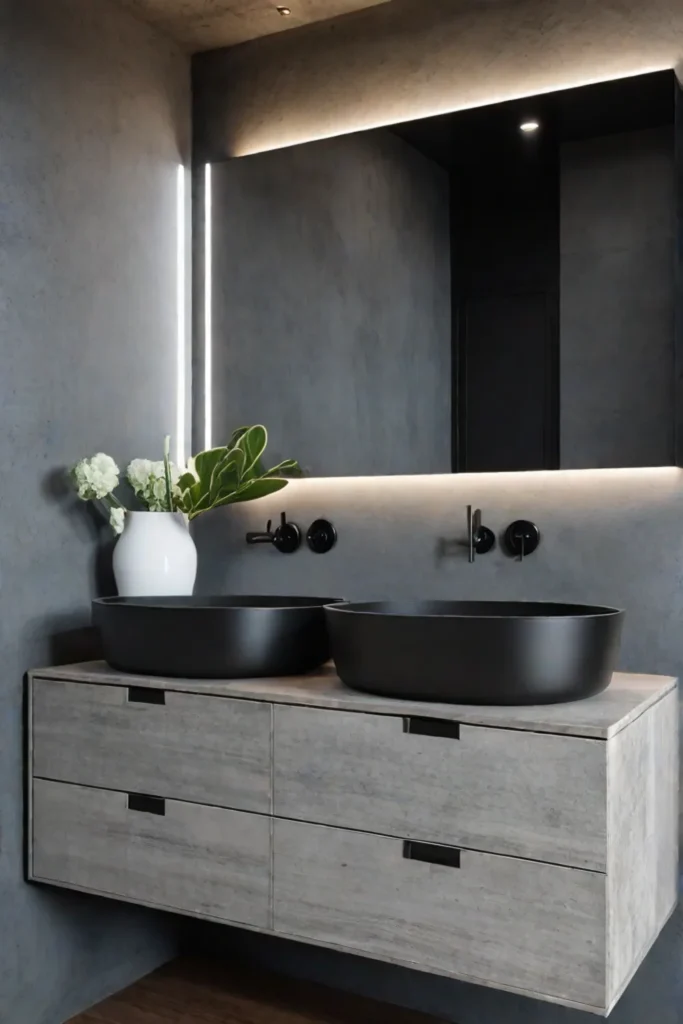 Industrial bathroom vanity