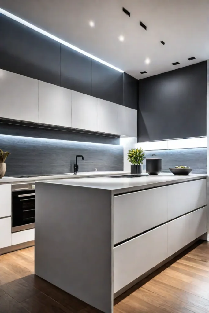 Integrated lighting in kitchen cabinetry
