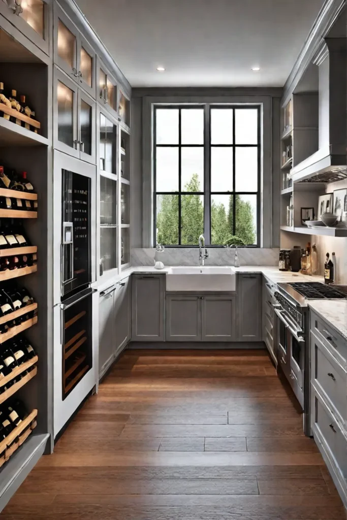 Kitchen with butlers pantry