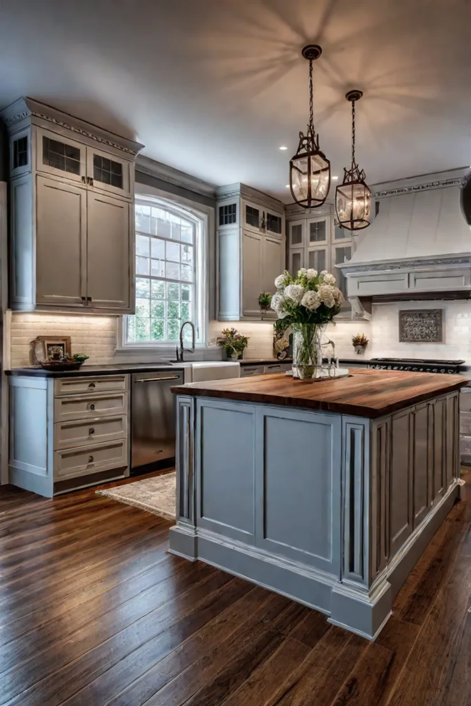 Kitchen with custom cabinets and appliances for personalized design