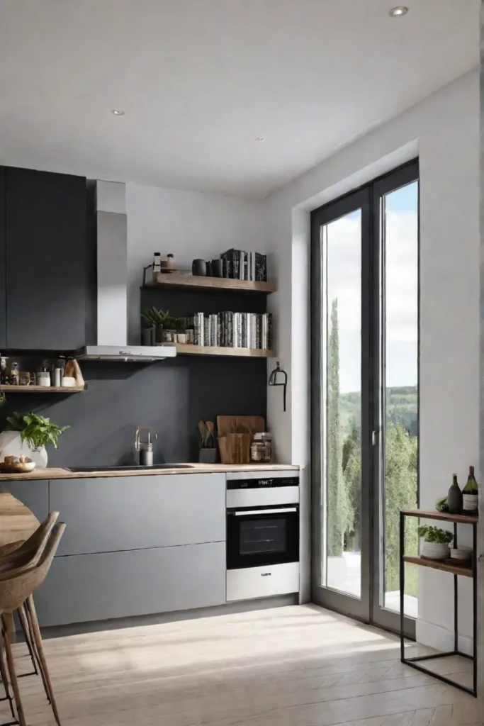 Kitchen with energyefficient lighting