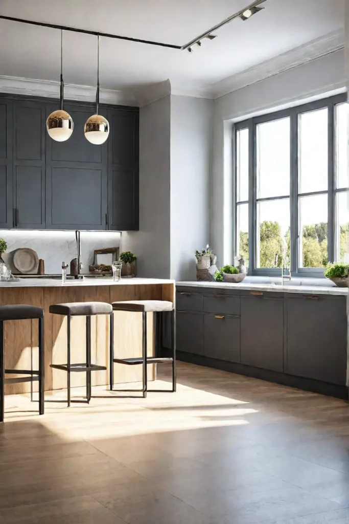 Kitchen with natural light and energyefficient LEDs