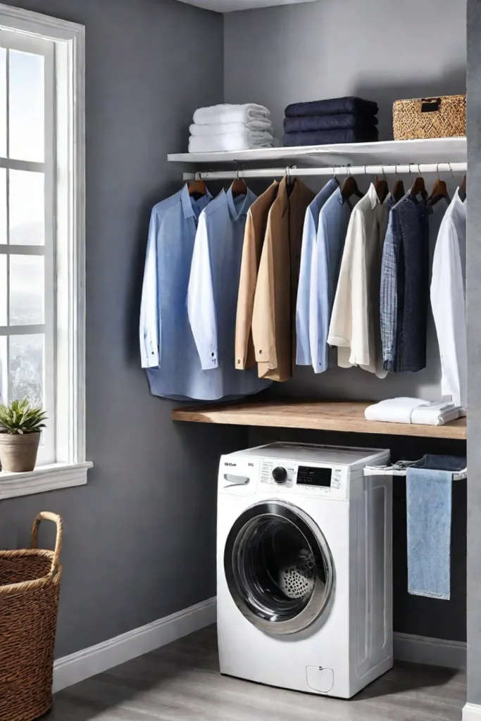Laundry room with ironing and steaming solutions