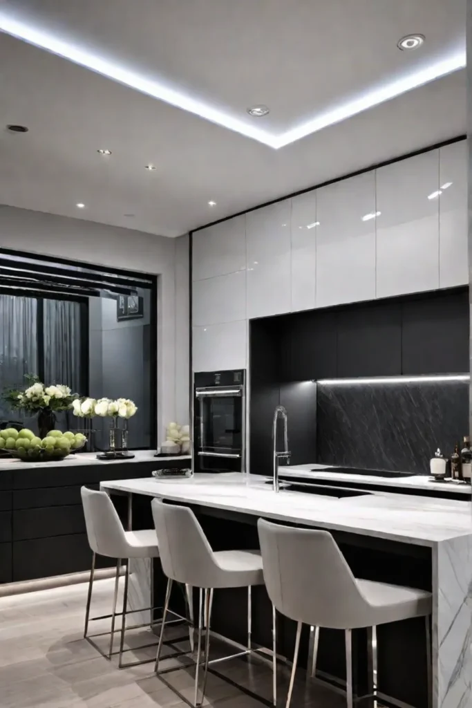 Layered kitchen lighting design for functionality and style