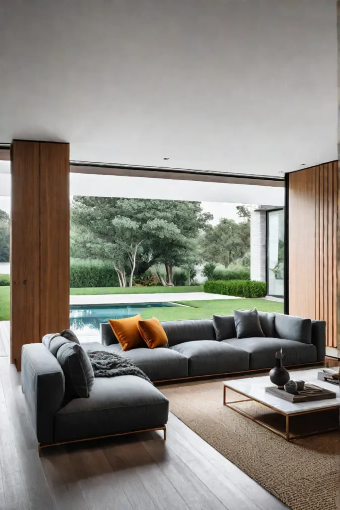 Living room with indooroutdoor flow and patio access