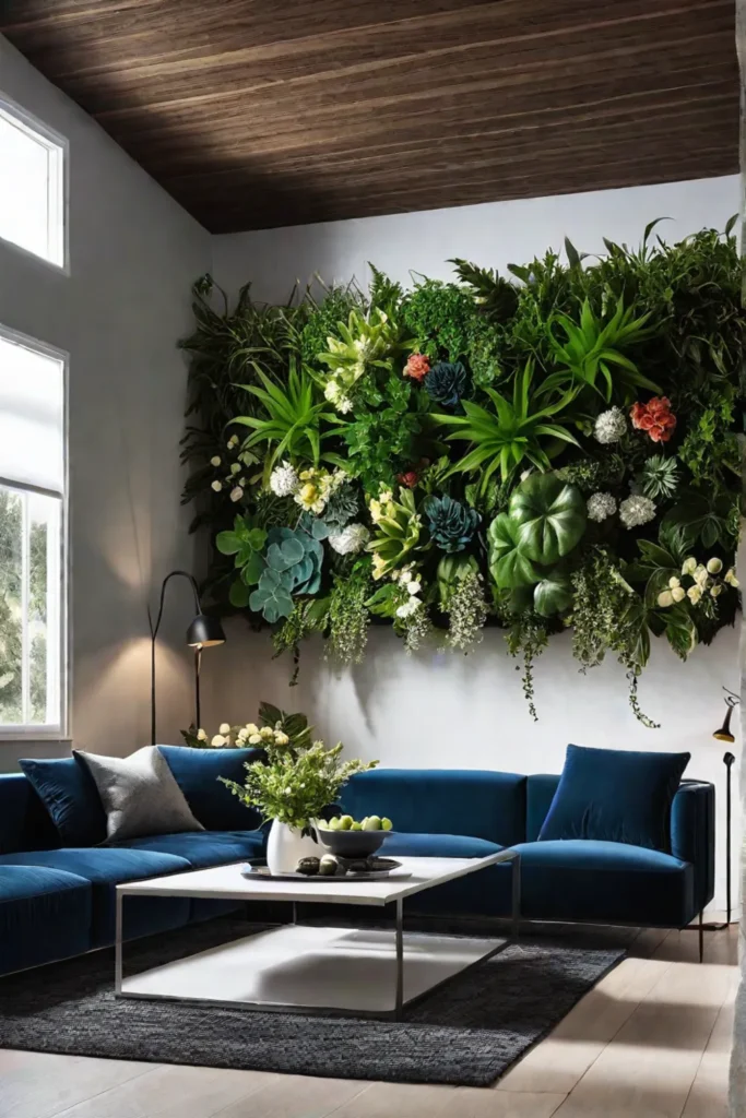 Living wall in living room