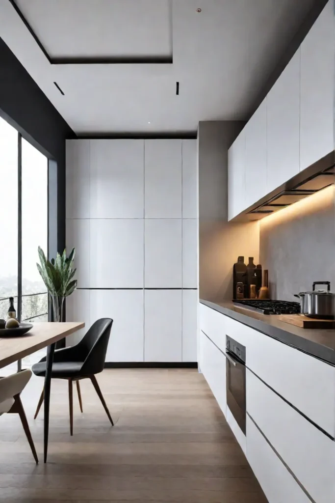 Minimalist kitchen with sleek design