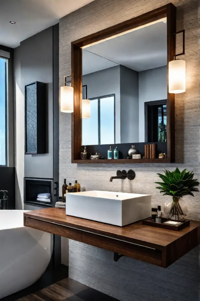 Modern bathroom with a focus on aesthetics