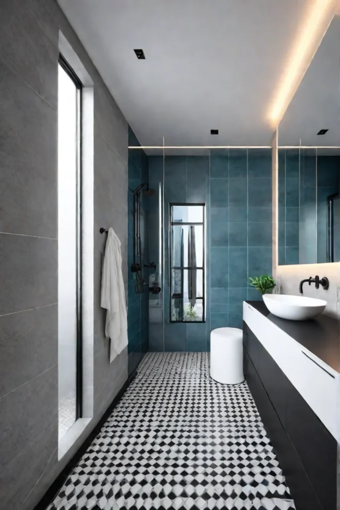 Modern minimalist bathroom