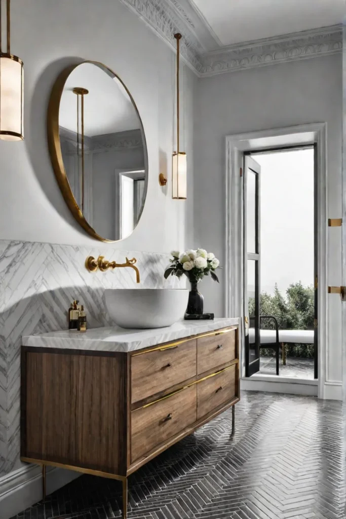 Modern openconcept bathroom with soaking tub