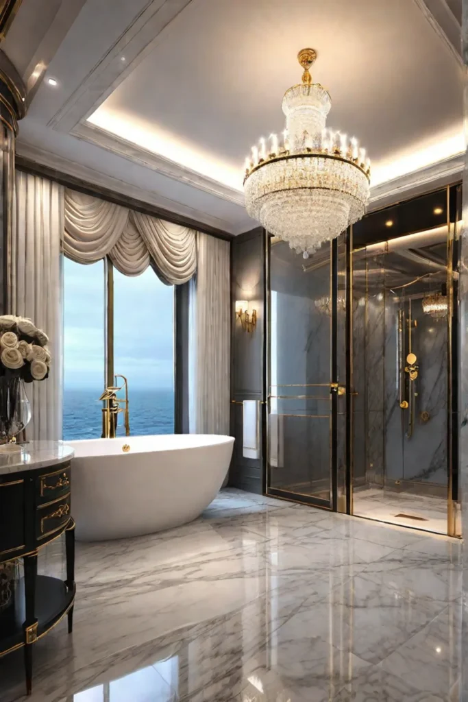 Opulent and luxurious small bathroom