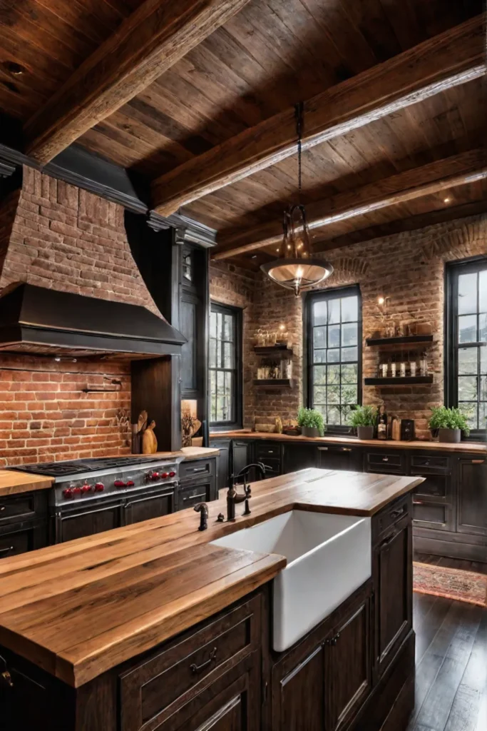 Rustic charming luxury kitchen