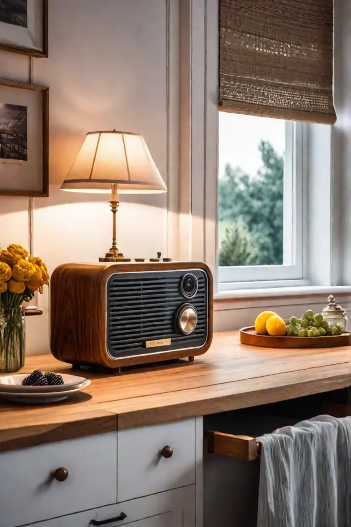 Rustic kitchen with integrated smart technology