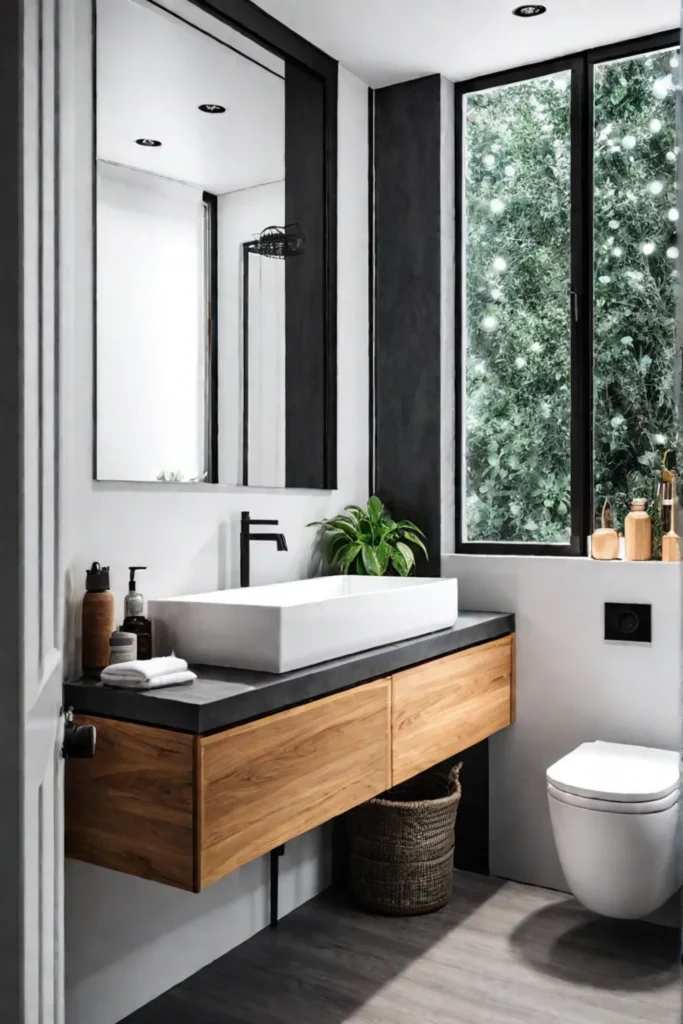 Scandinavianinspired small bathroom