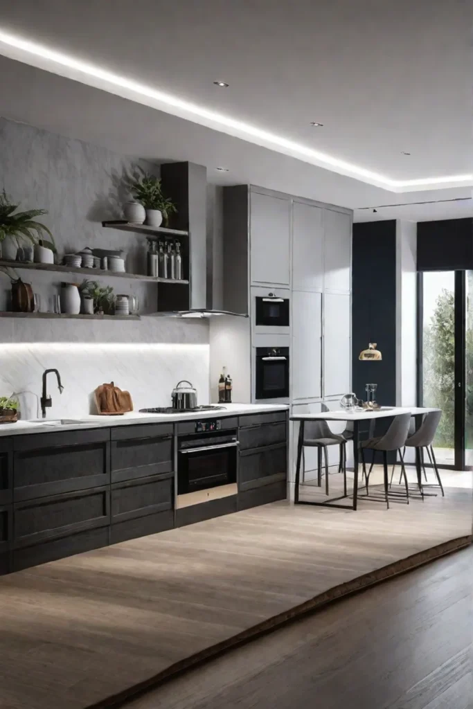 Smart kitchen with energyefficient appliances and energy management system