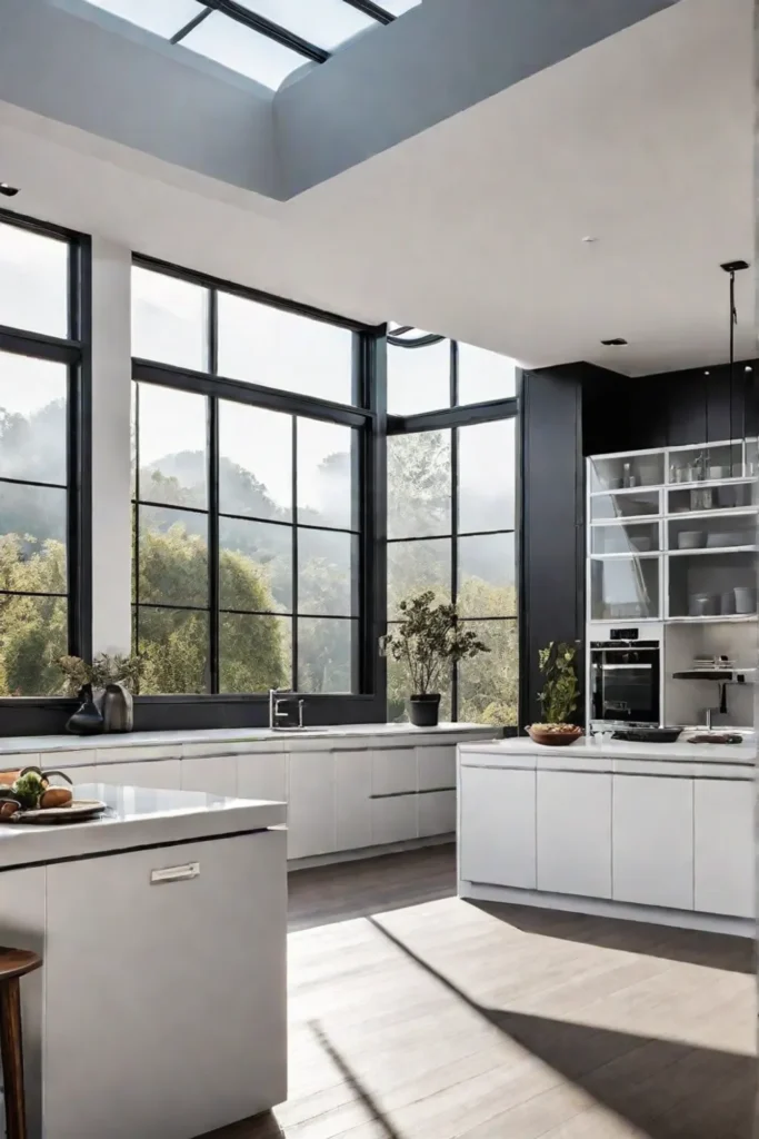 Spacious airy luxury kitchen