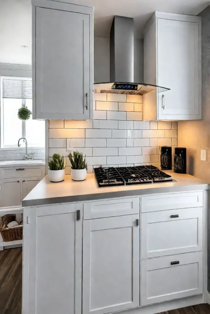 Strategic design and layout optimization in a small kitchen