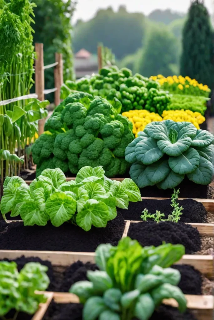 Sunlights influence on vegetable development