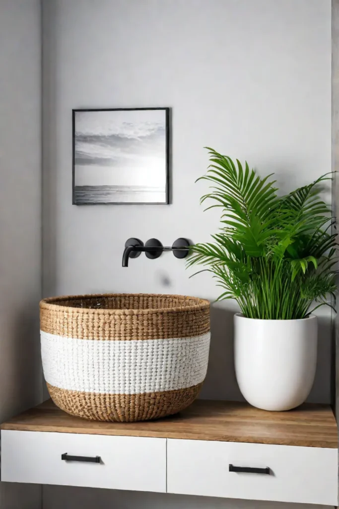 Vessel sink bathroom vanity