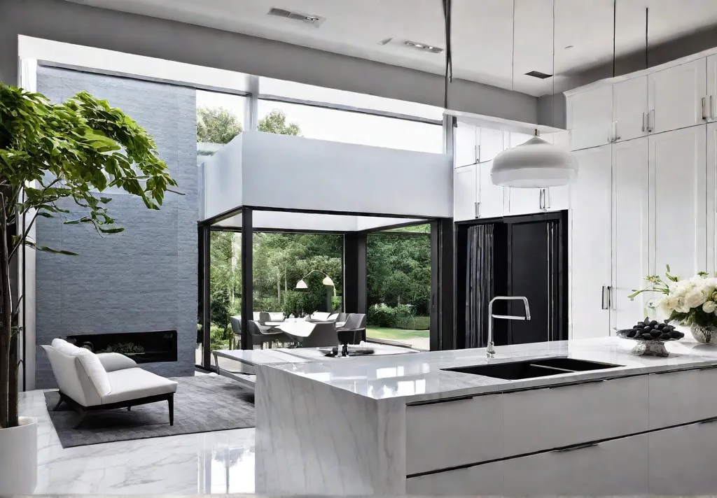 A bright and airy kitchen filled with natural light showcasing a varietyfeat