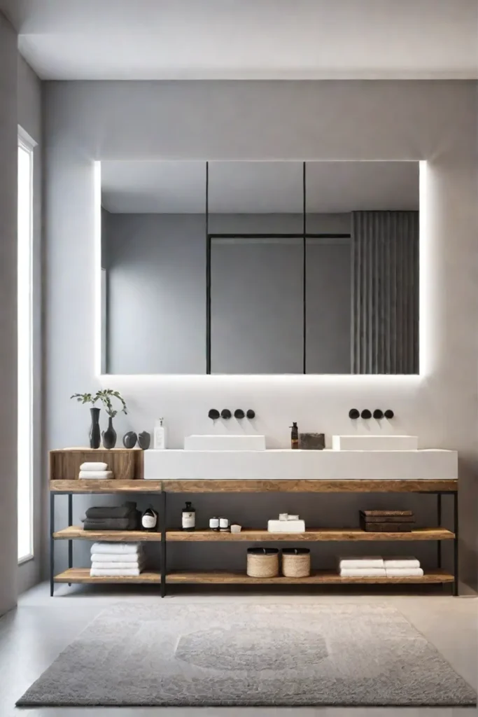 Bathroom with a focus on functionality