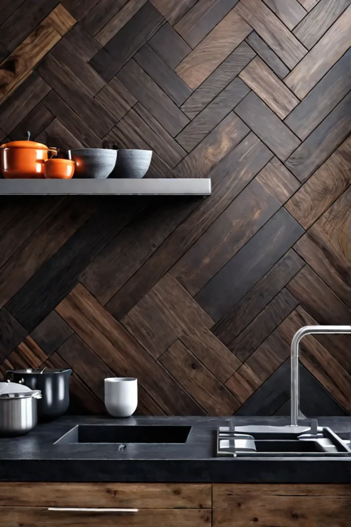 Herringbone wood pattern