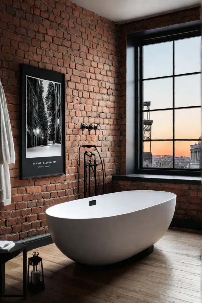 Industrial bathroom decor