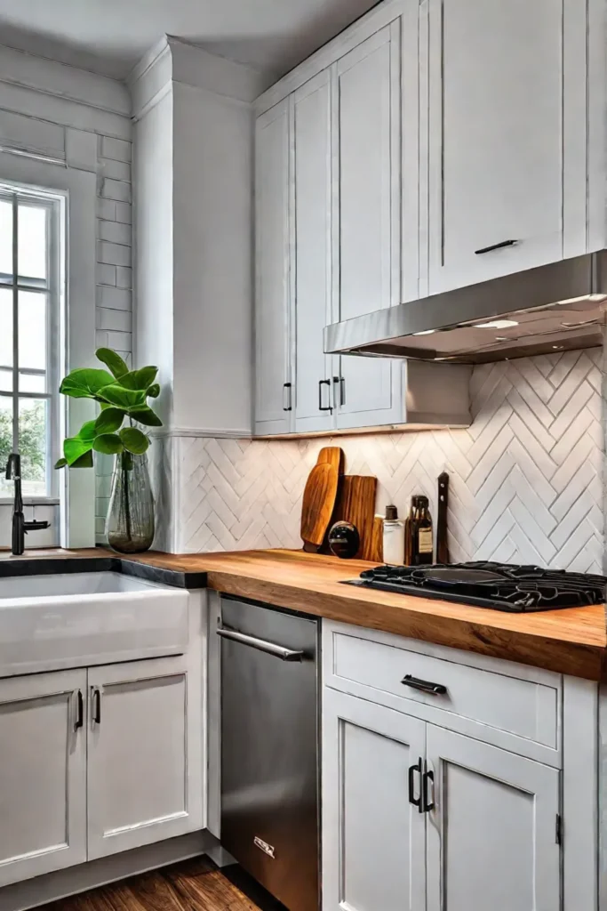 Kitchen island designed as a dedicated food prep station