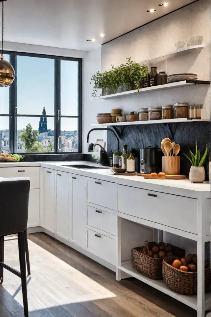 Maximizing vertical space in a small kitchen