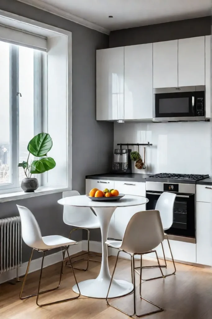 Modern small kitchen maximizing space