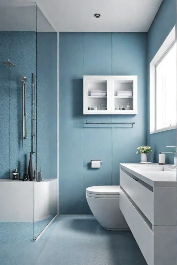 Monochromatic bathroom color scheme