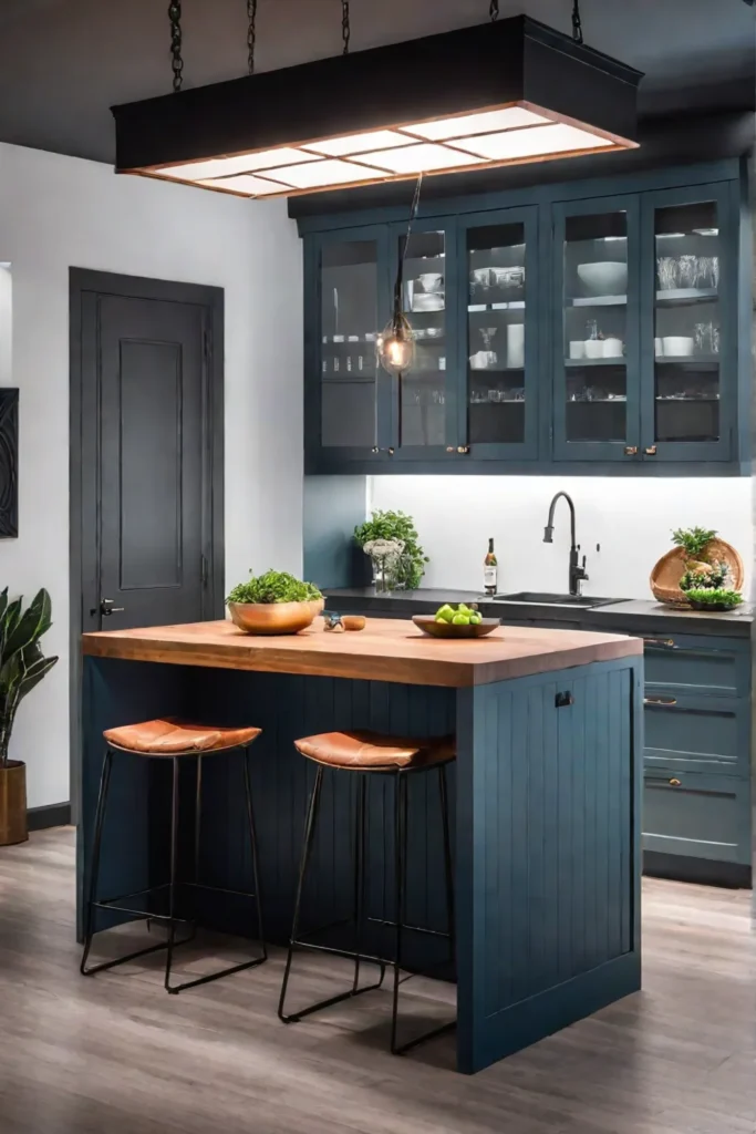 Multifunctional kitchen island with seating