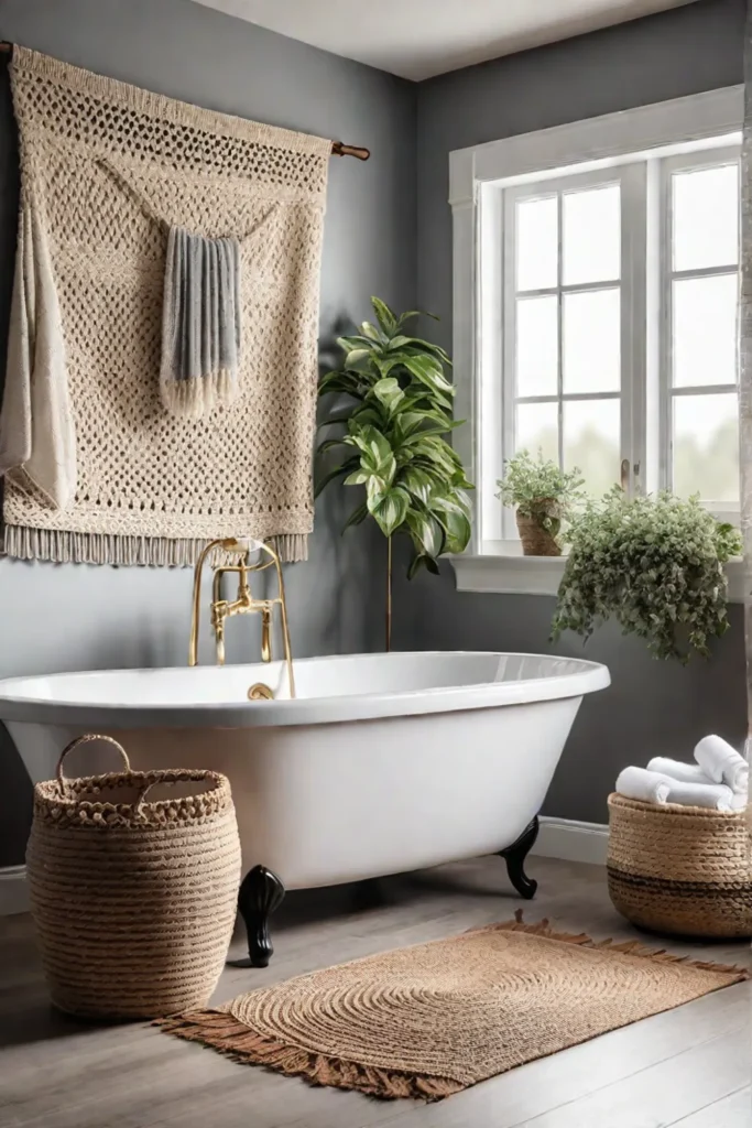 Relaxing bathroom with a focus on natural light