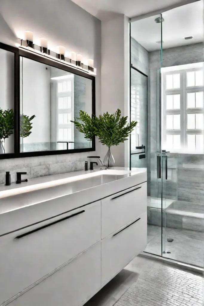 Small but stylish spalike bathroom