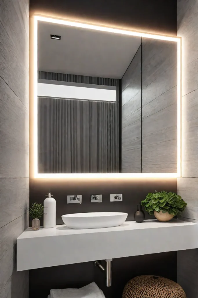 bathroom lighting with LED strips