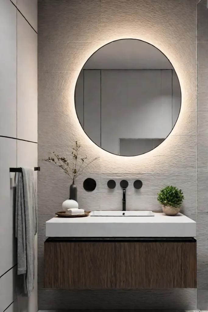 Contemporary bathroom with minimalist design