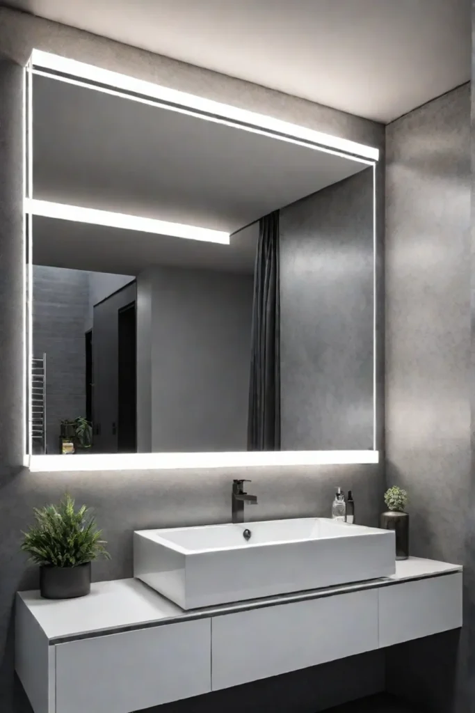 Creating the illusion of space in a small bathroom