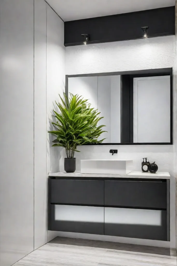 Making a small bathroom look bigger